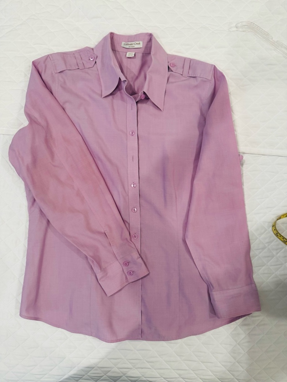 Coldwater Creek Lilac Button-Up Shirt
